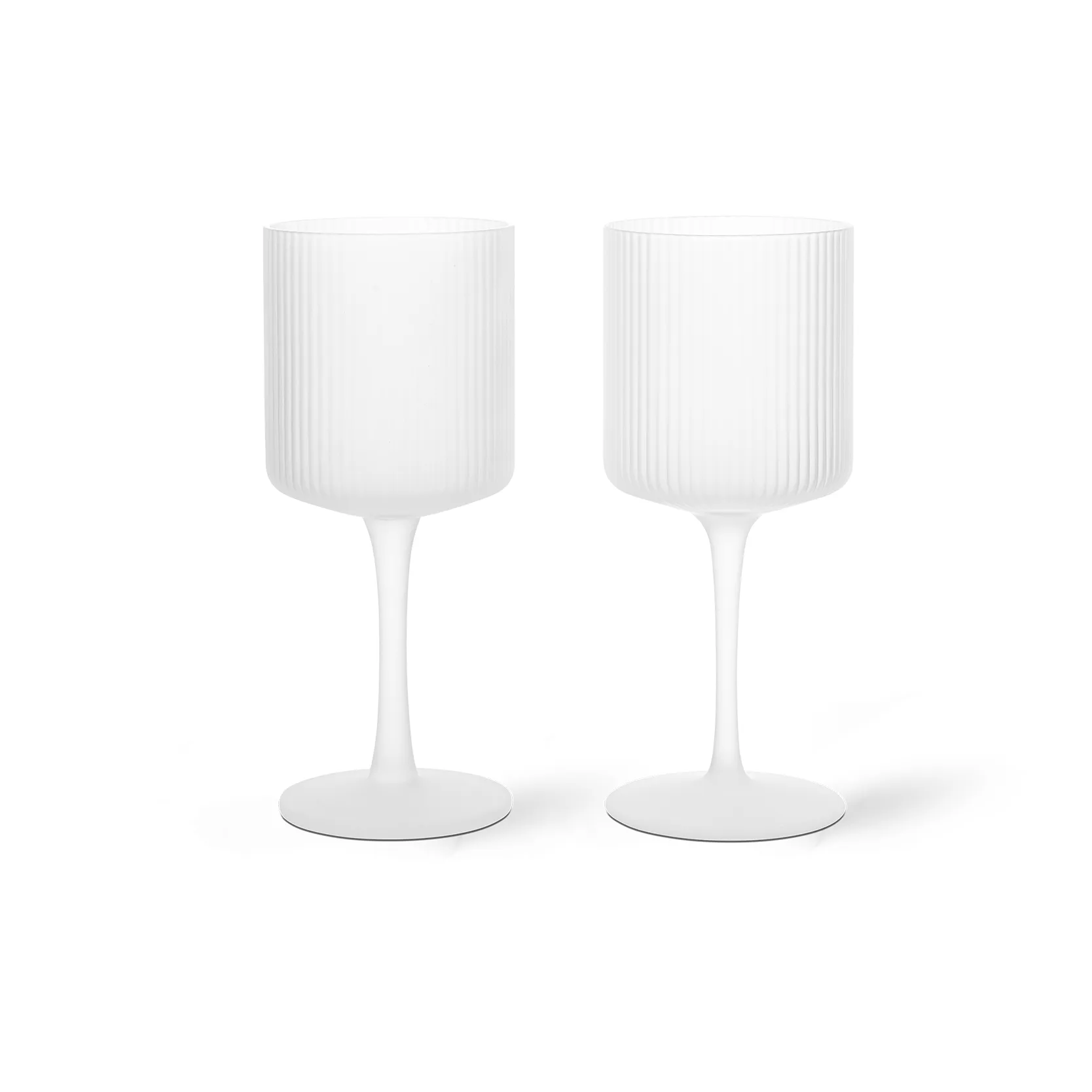 Ripple hvitvinsglass 26 cl 2-pakning, Frosted Ferm Living