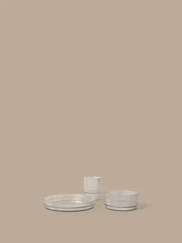 Ripple kids barneservise - Clear, 3 deler - Ferm Living