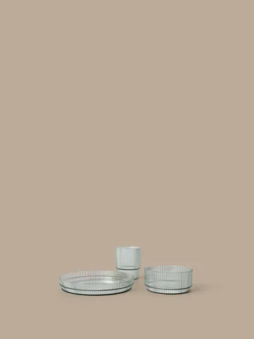 Ripple kids barneservise - Tea green, 3 deler - Ferm Living