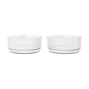 Ripple kids bolle - Clear, 2-pakning - Ferm Living
