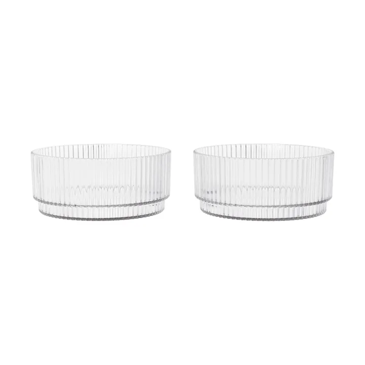 Ripple kids bolle - Clear, 2-pakning - Ferm Living