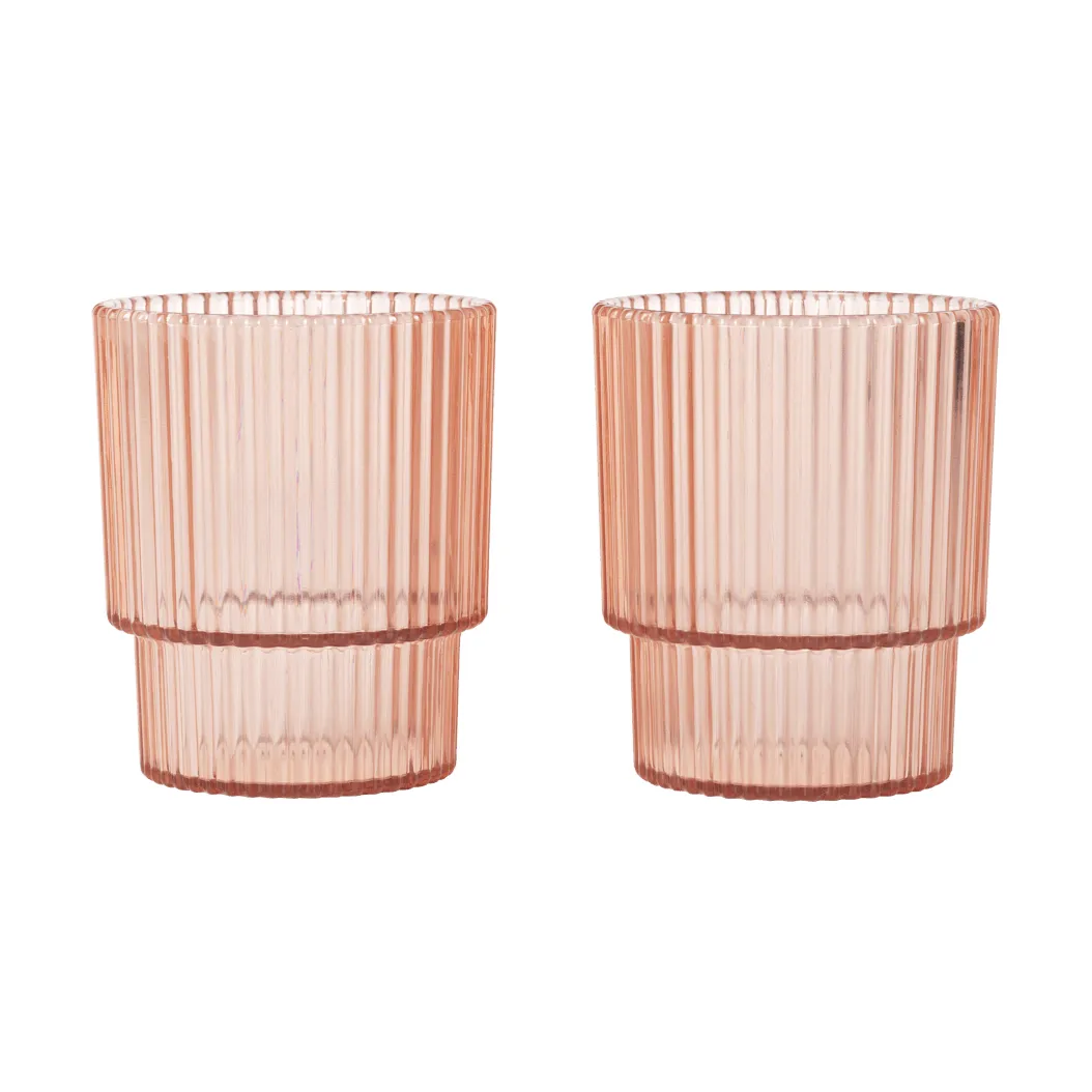 Ripple kids glass, Blush, 2-pak Ferm Living