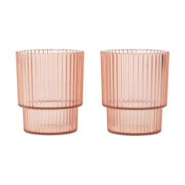 Ripple kids glass - Blush, 2-pak - Ferm Living