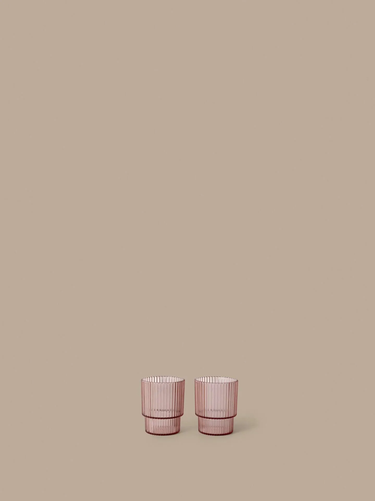 Ripple kids glass, Blush, 2-pak Ferm Living