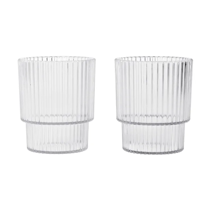 Ripple kids glass - Clear, 2-pakning - Ferm Living