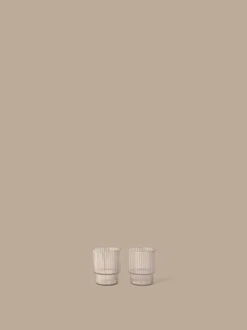 Ripple kids glass - Clear, 2-pakning - Ferm Living