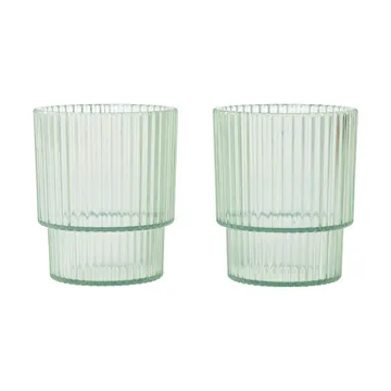 Ripple kids glass - Tea green, 2-pakning - Ferm Living