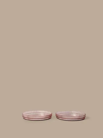 Ripple kids tallerken - Blush, 2-pakning - Ferm Living
