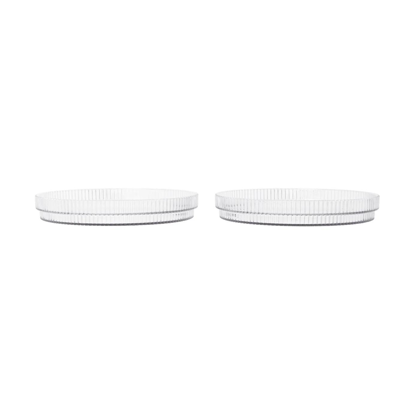 Ripple kids tallerken, Clear, 2-pakning Ferm Living