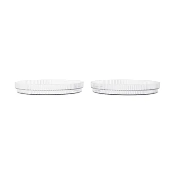 Ripple kids tallerken - Clear, 2-pakning - Ferm Living