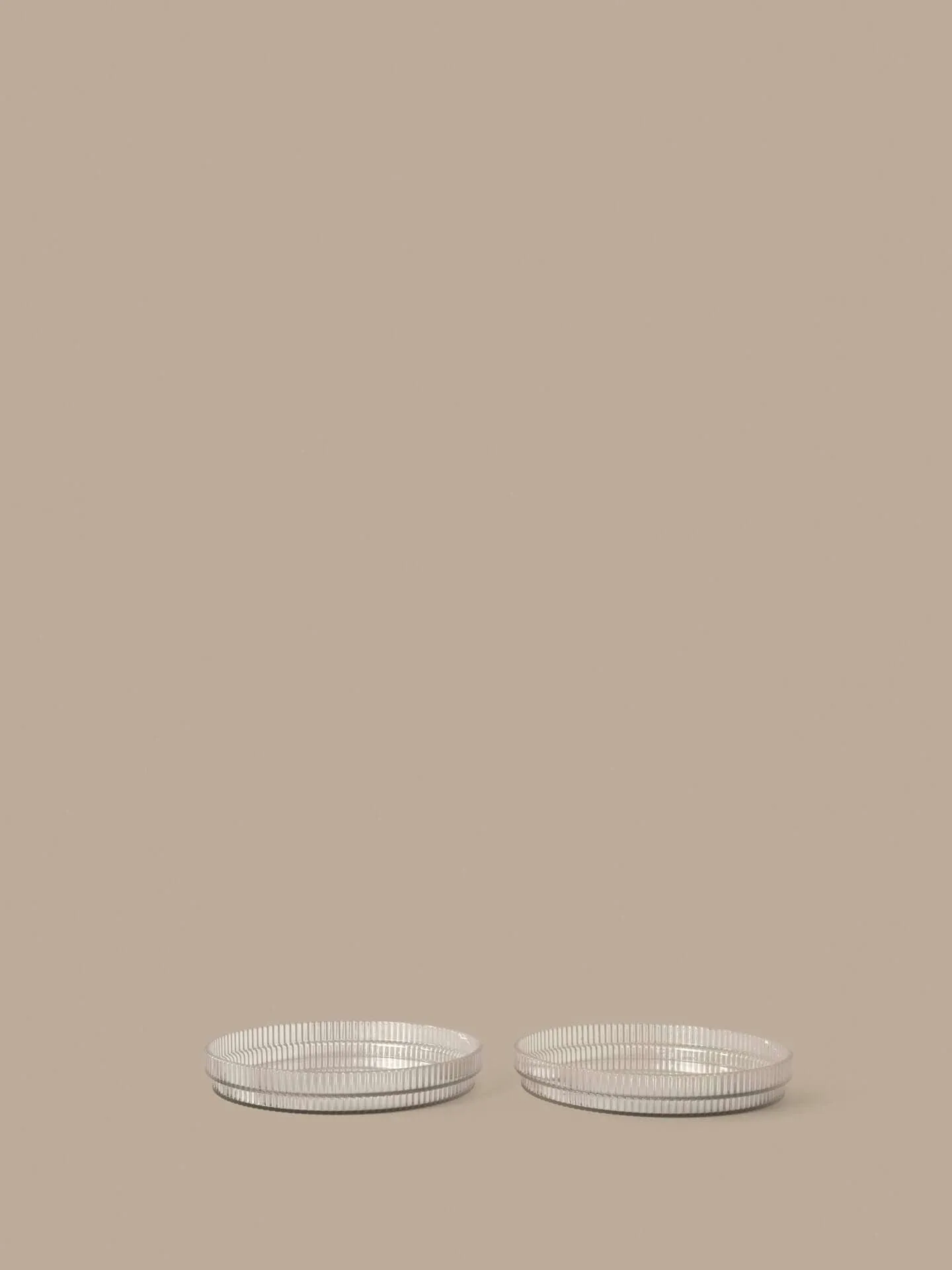 Ripple kids tallerken, Clear, 2-pakning Ferm Living