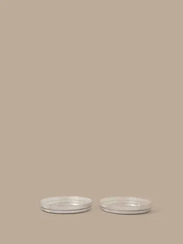 Ripple kids tallerken - Clear, 2-pakning - Ferm Living
