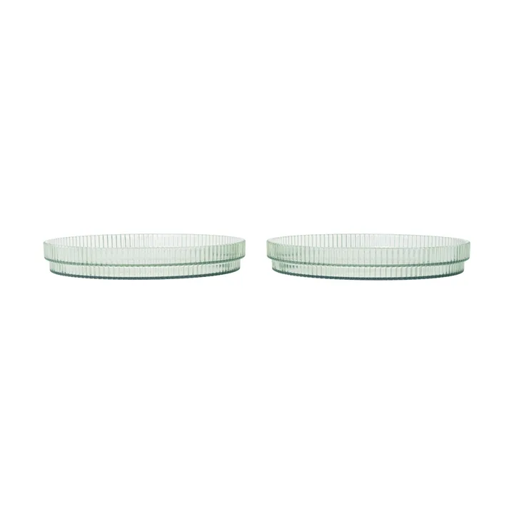 Ripple kids tallerken - Tea green, 2-pakning - Ferm Living