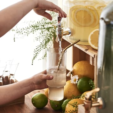 Ripple long drink glass 4-pakk - klar - Ferm Living