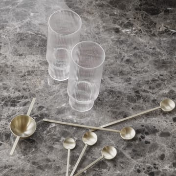 Ripple long drink glass 4-pakk - klar - Ferm Living