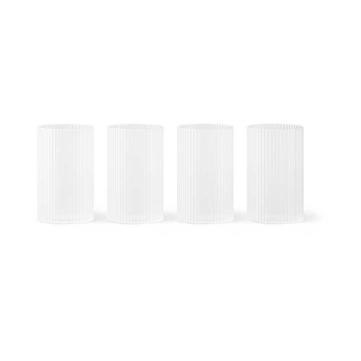 Ripple verrines serveringsglass 14 cl 4-stk. - Frosted - Ferm Living