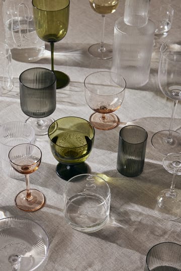 Ripple verrines serveringsglass 14 cl 4-stk. - Smoked grey - Ferm Living
