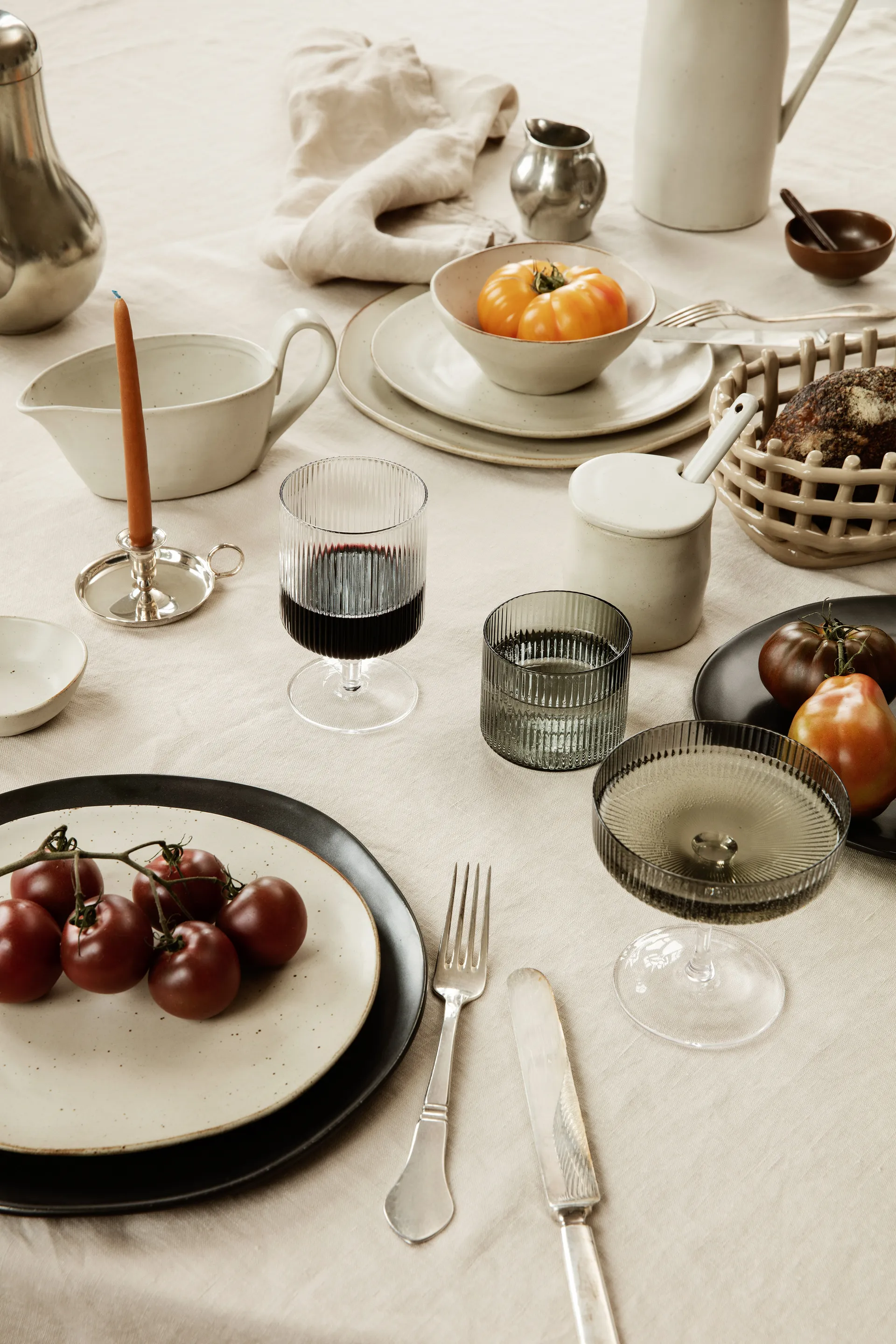 Ripple vinglass 2-pakning, Klar Ferm Living