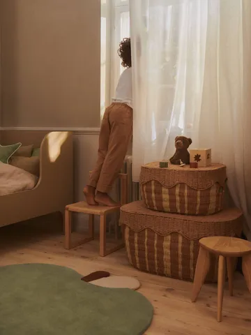 Rivan oppbevaringskurv 2 deler - Natural-off-white - Ferm Living