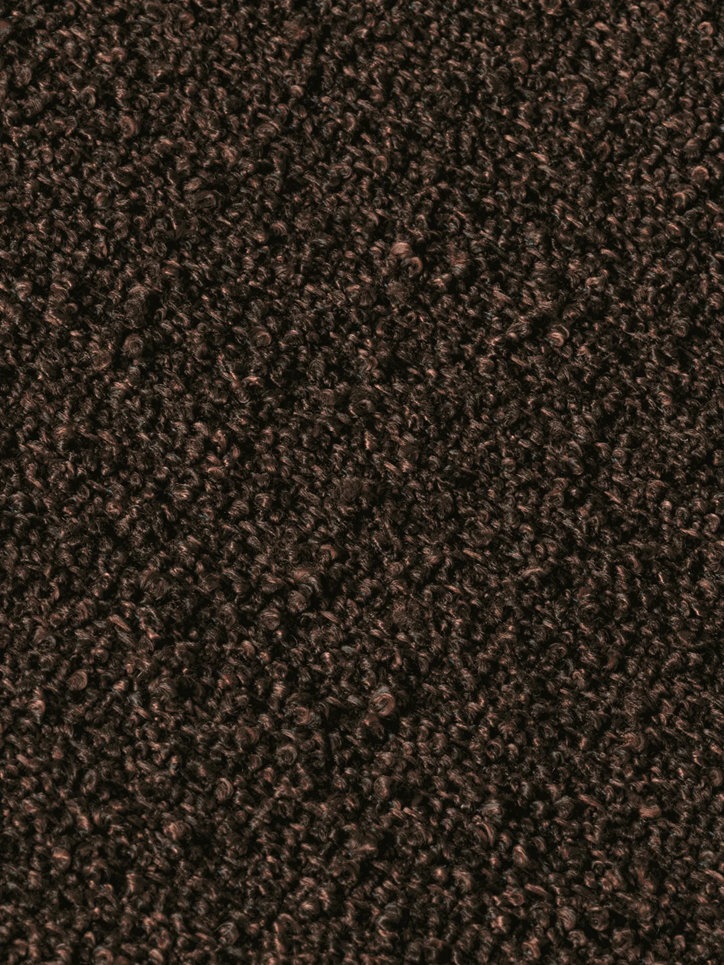 Rouli pouf pure bouclé sittepuff, Chestnut brown Ferm Living