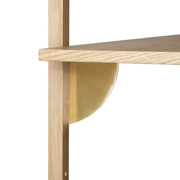 Sector hylle L/S - Eik-messing - Ferm Living