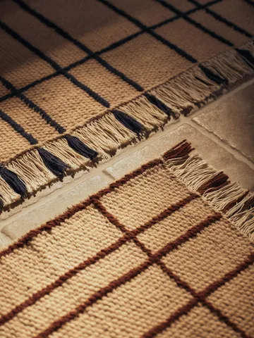 Sen gulvteppe - Parchment-indigo, 170x240 cm - Ferm Living