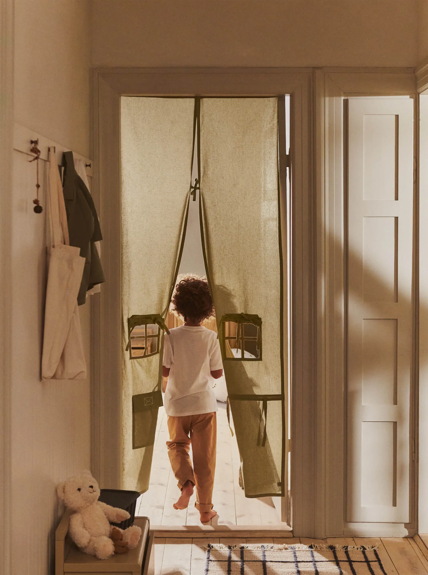 Settle dørgardin, Elm green, 85x205 cm Ferm Living