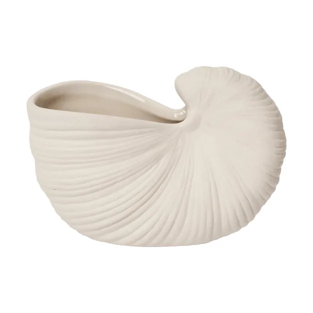 Shell krukke, Off-white, 11x5,5x7,7 cm Ferm Living