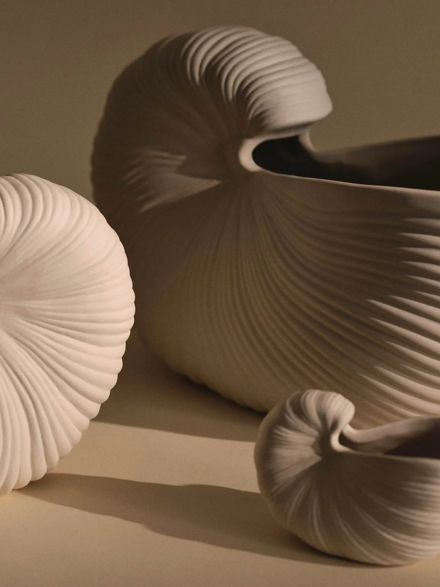 Shell krukke, Off-white, 11x5,5x7,7 cm Ferm Living