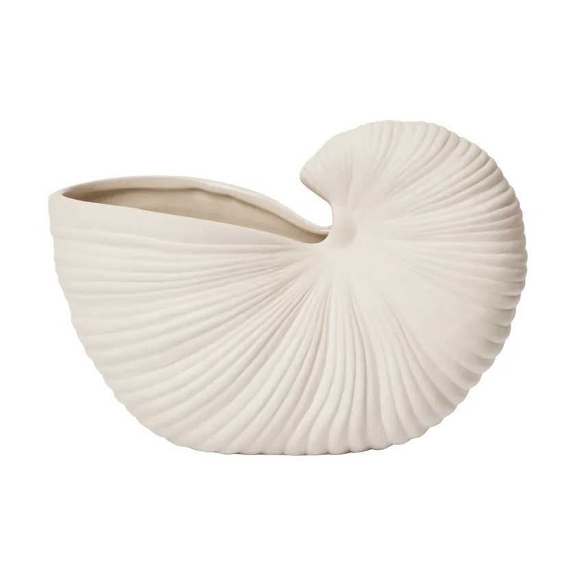 Shell krukke, Off-white, 23x11,5x16 cm Ferm Living