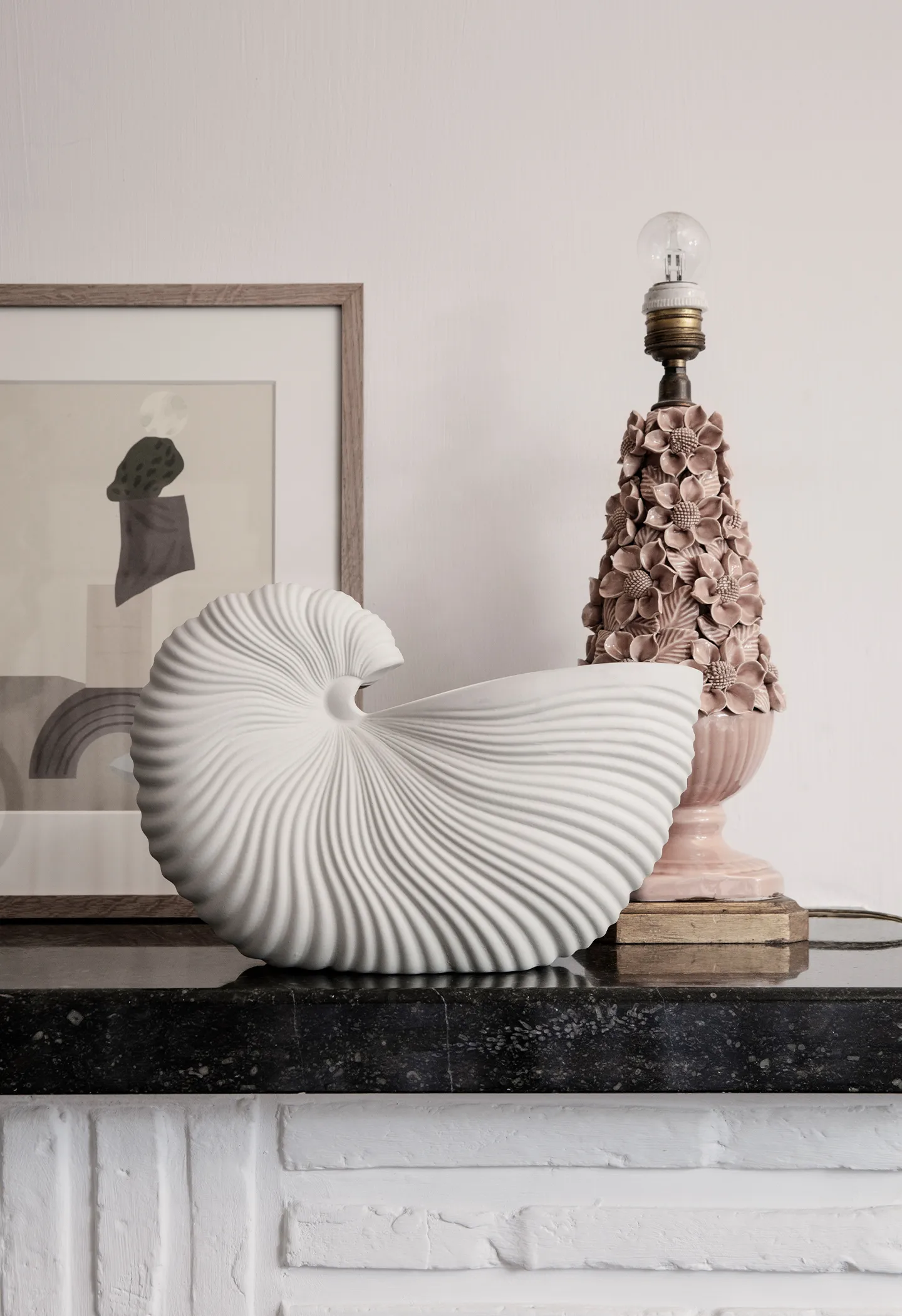 Shell krukke, Off white, 31x15x21 cm Ferm Living