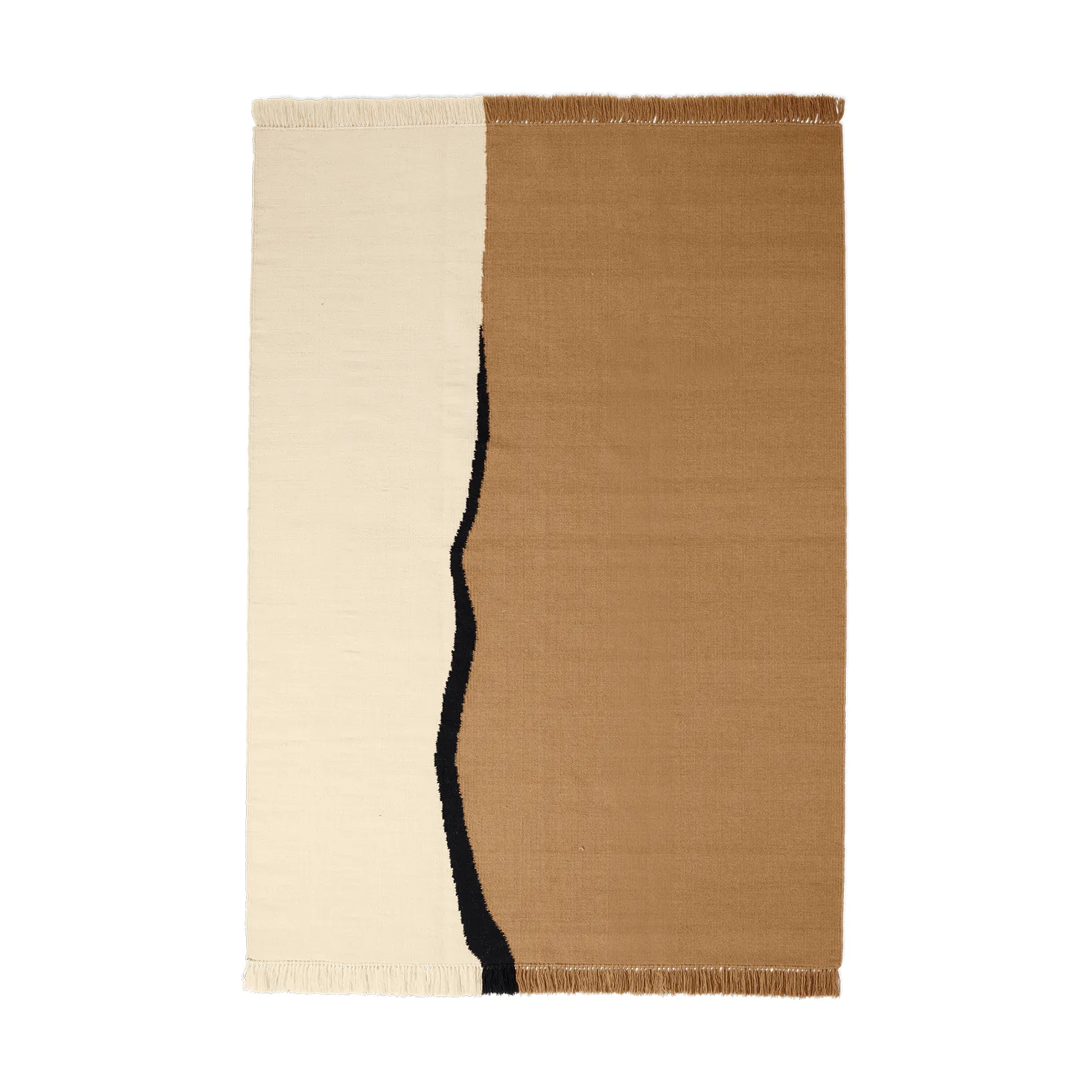 Soil Kelim teppe, Dark sand-off white, 170x240 cm Ferm Living