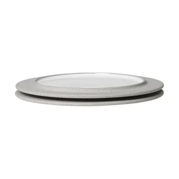 Sonae tallerken 2-pk - Grey-white, Ø22 cm - Ferm Living