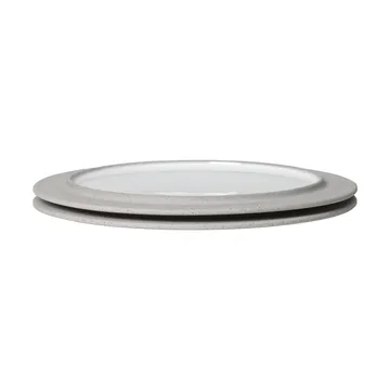 Sonae tallerken 2-pk - Grey-white, Ø25 cm - Ferm Living