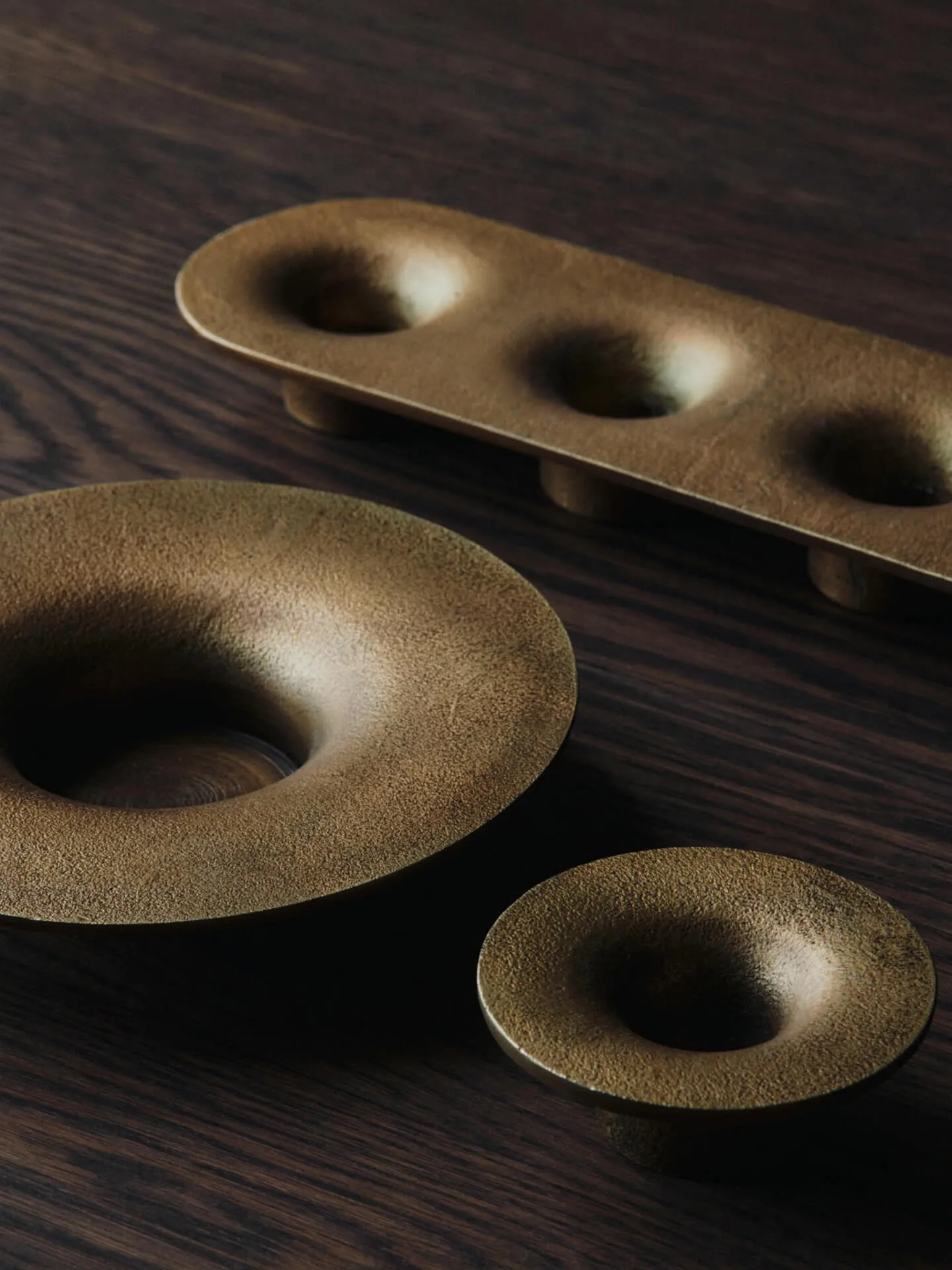 Soothe 4 lysestake 8x29 cm, Brass Finish Ferm Living