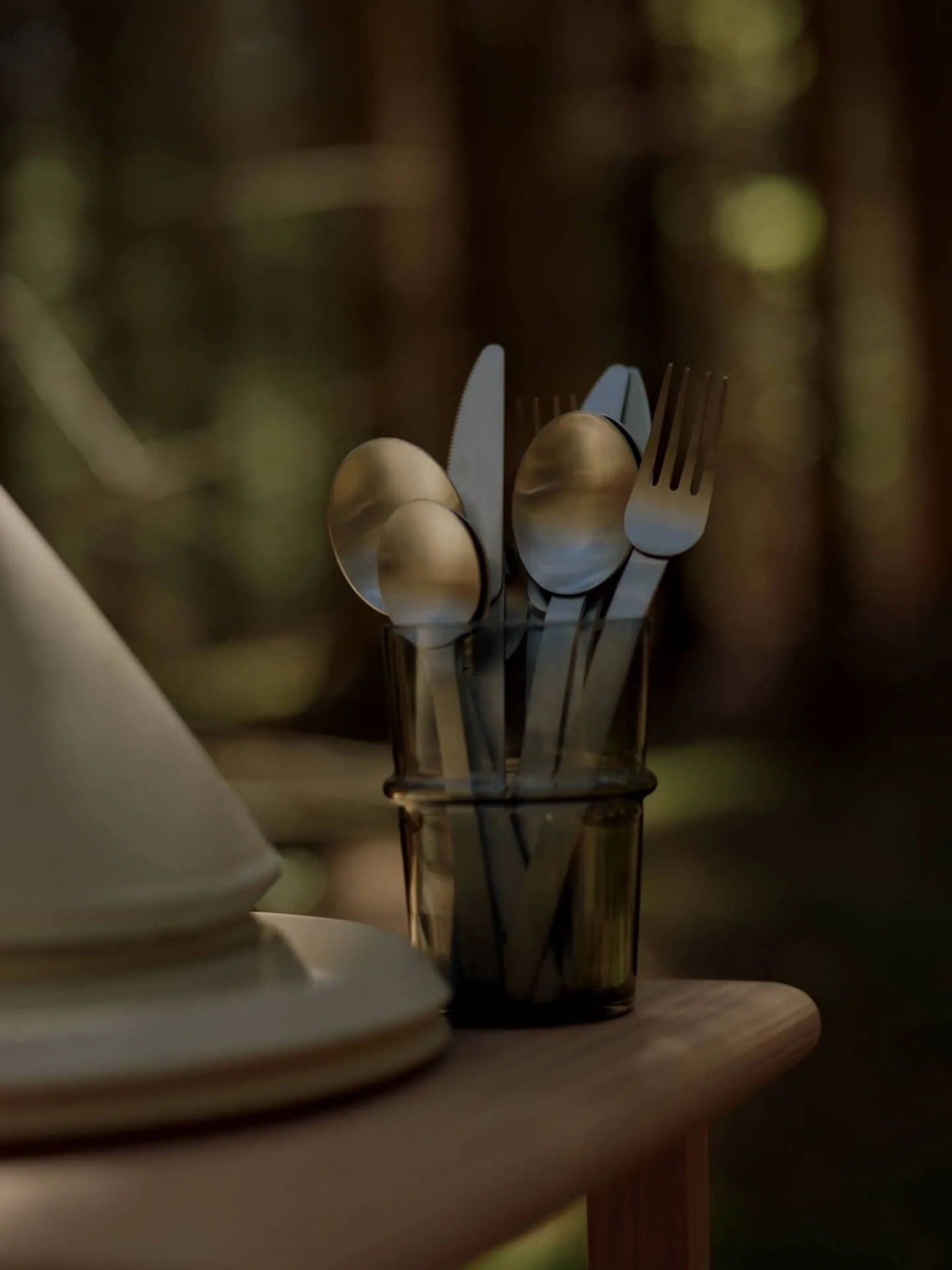 Stelo bestikksett 4 deler, Brushed Stainless Steel Ferm Living