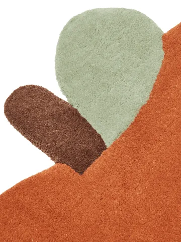 Stille tuftet Apple - Brown Clay, 110x110 cm - Ferm Living