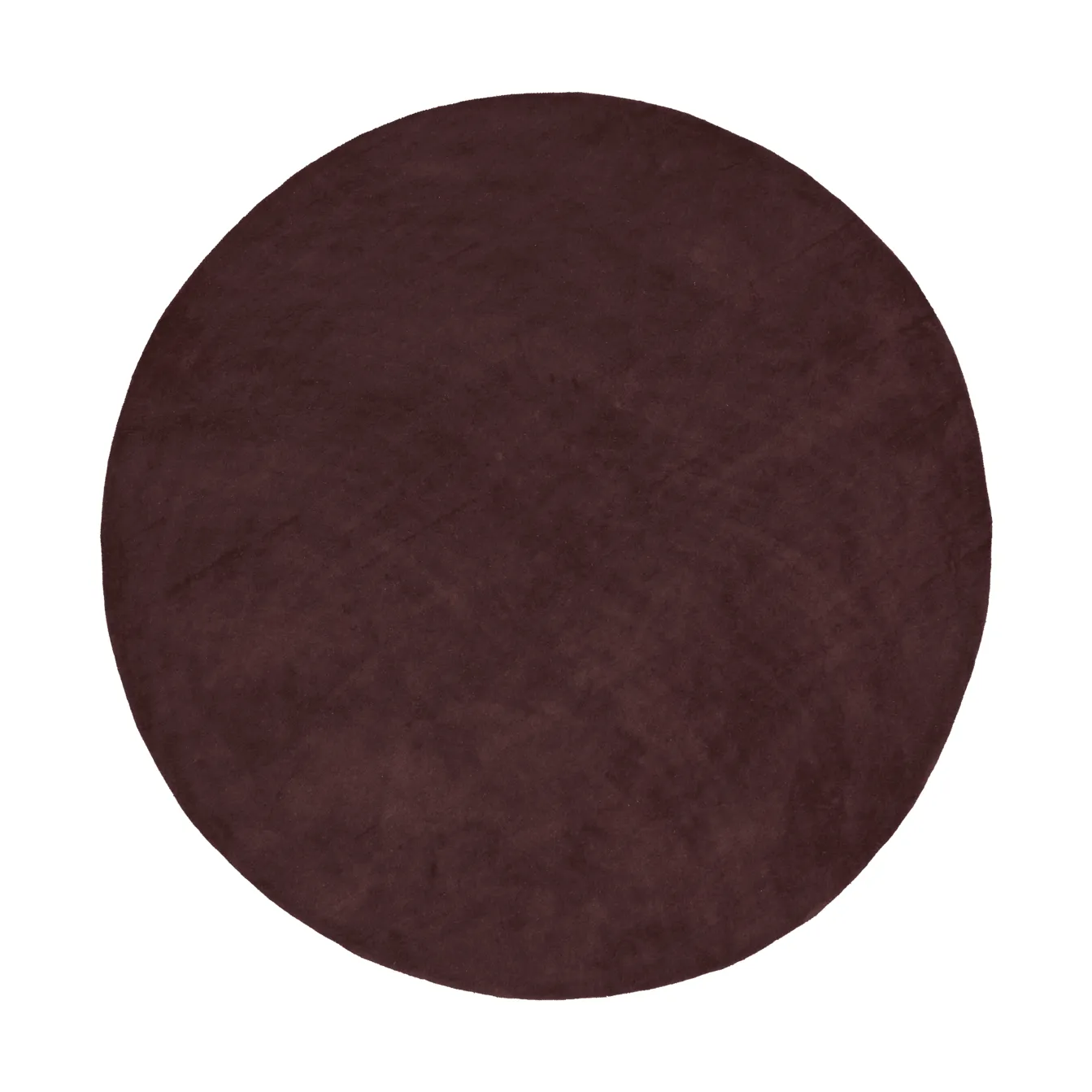 Stille tuftet teppe rundt, Dark pecan, Ø240 cm Ferm Living