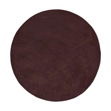 Stille tuftet teppe rundt - Dark pecan, Ø240 cm - Ferm Living