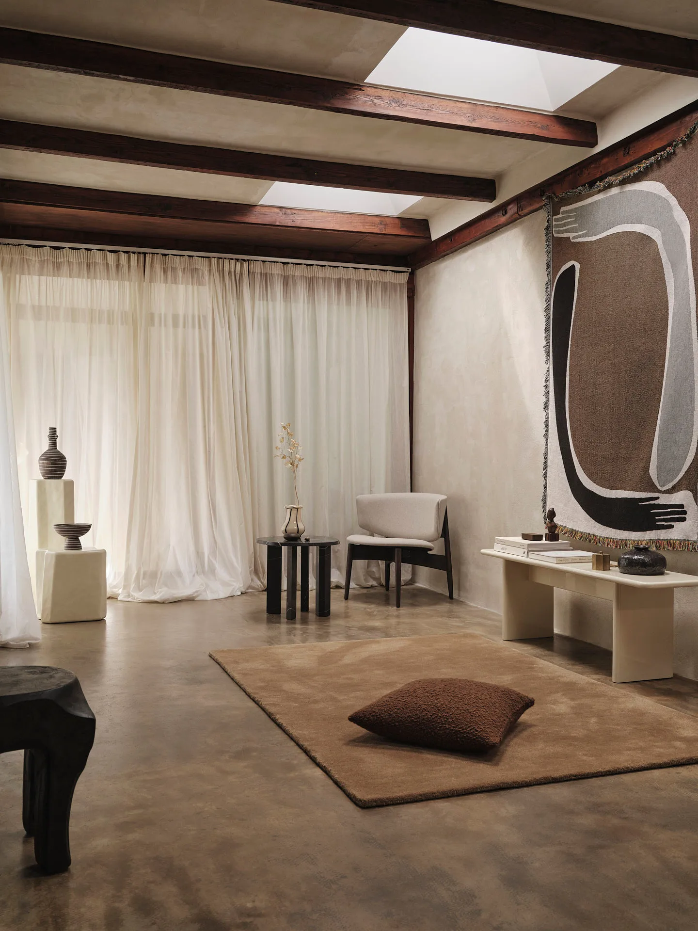 Stille tuftet teppe, Toffee, 140x200 cm Ferm Living