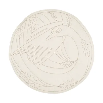 Swan baby teppe - Natural, Ø100 cm - Ferm Living