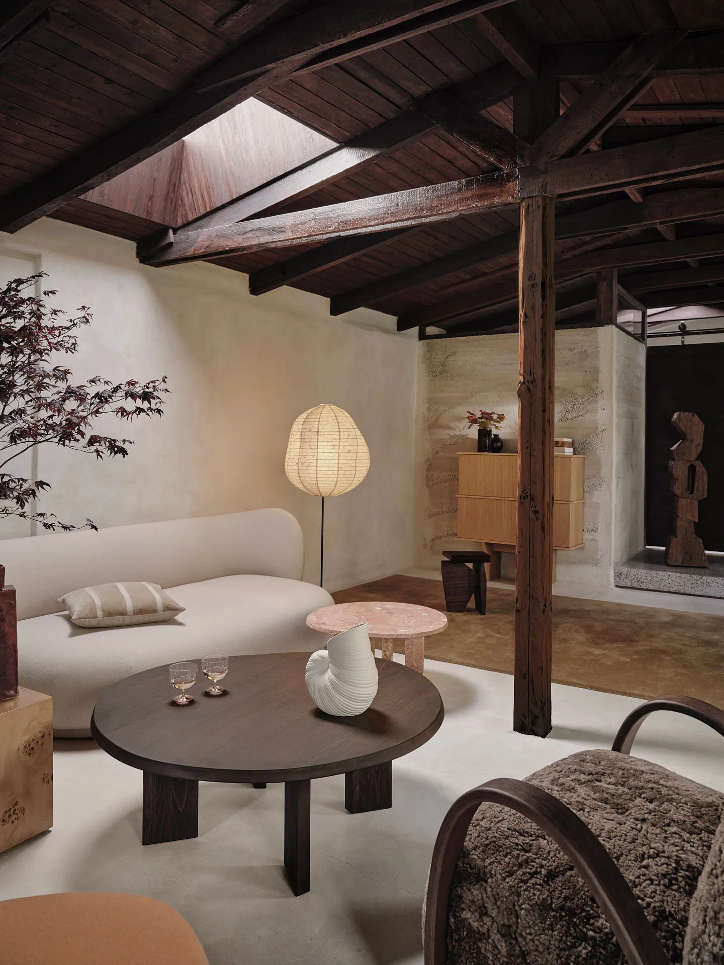 Tarn salongbord 107,6x108,1 cm, Dark stained beech Ferm Living