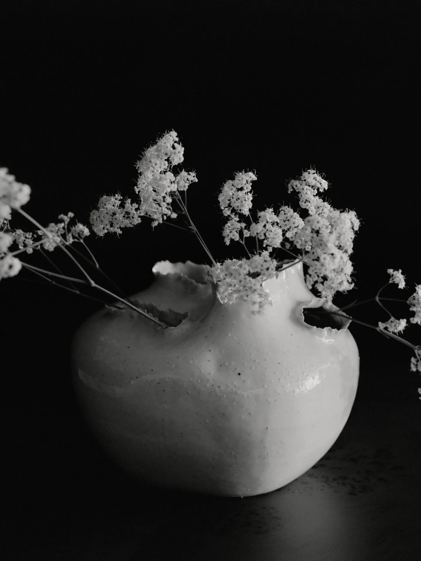 Tereo vase, Off-white speckle, 18 cm Ferm Living