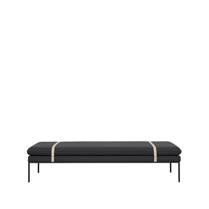 Turn dagseng - Tekstil fiord by kvadrat dark grey, sort stativ - Ferm Living