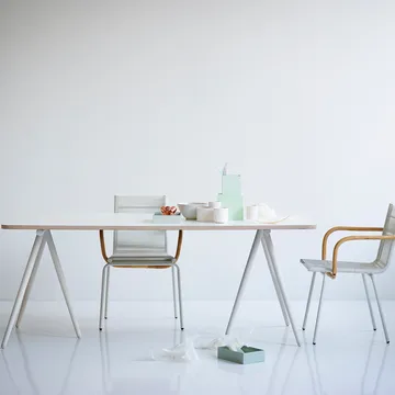 Turn dagseng - Tekstil fiord by kvadrat dark grey, sort stativ - Ferm Living