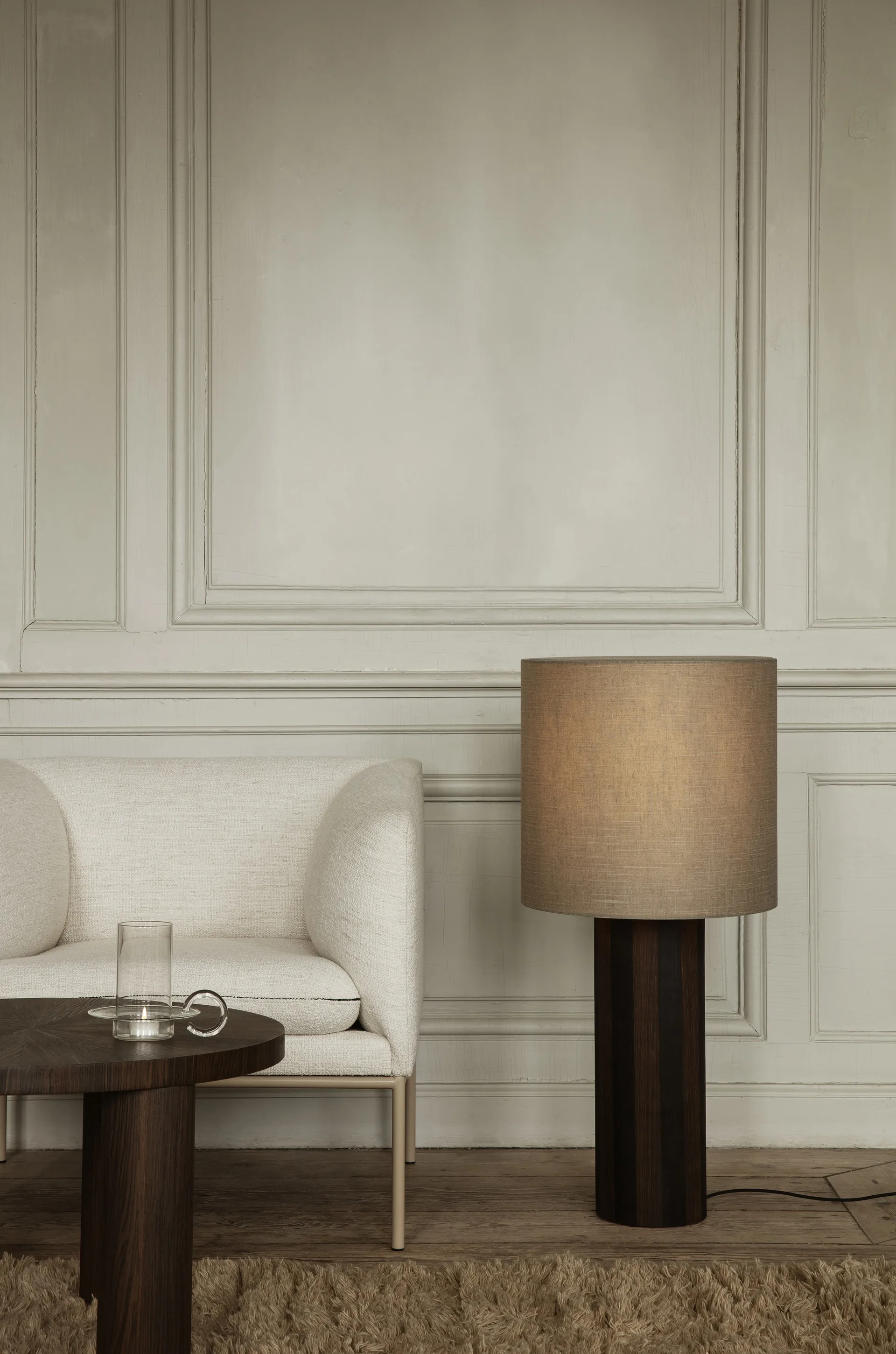 Turn lenestol, Cashmere bouclé offwhite Ferm Living