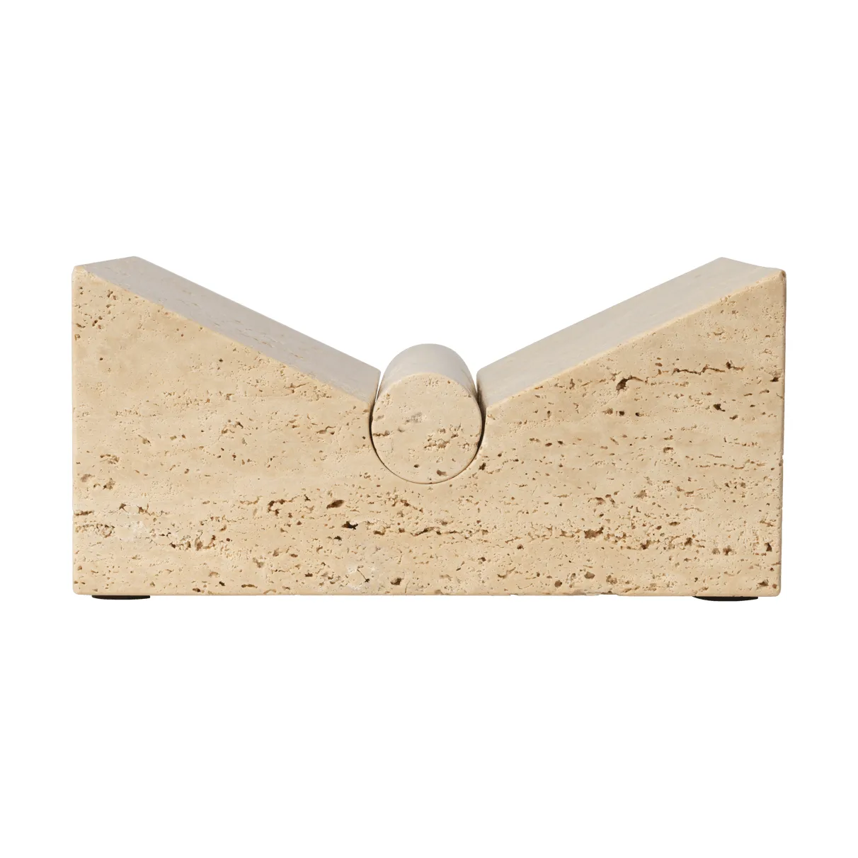 Tvara bokstativ, Travertine, 22x22 cm Ferm Living