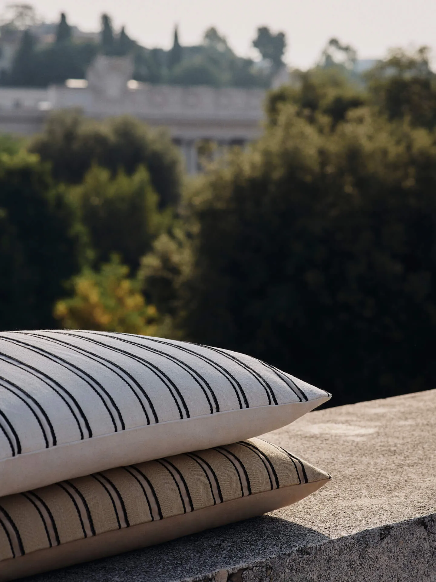 Twill putetrekk 40x60 cm, Off-white-black Ferm Living