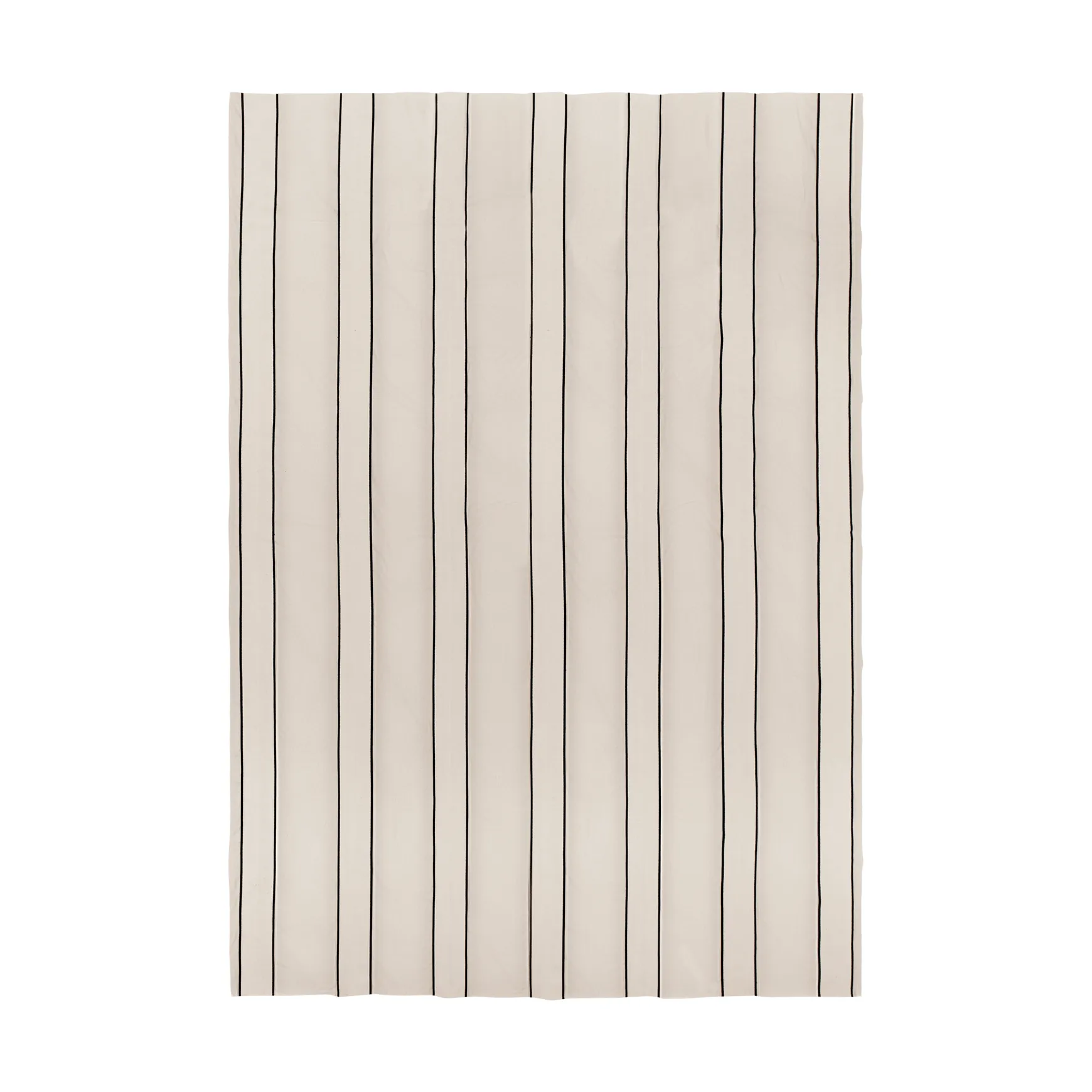 Twill sengeteppe, Off-white-black, 230x260 cm Ferm Living