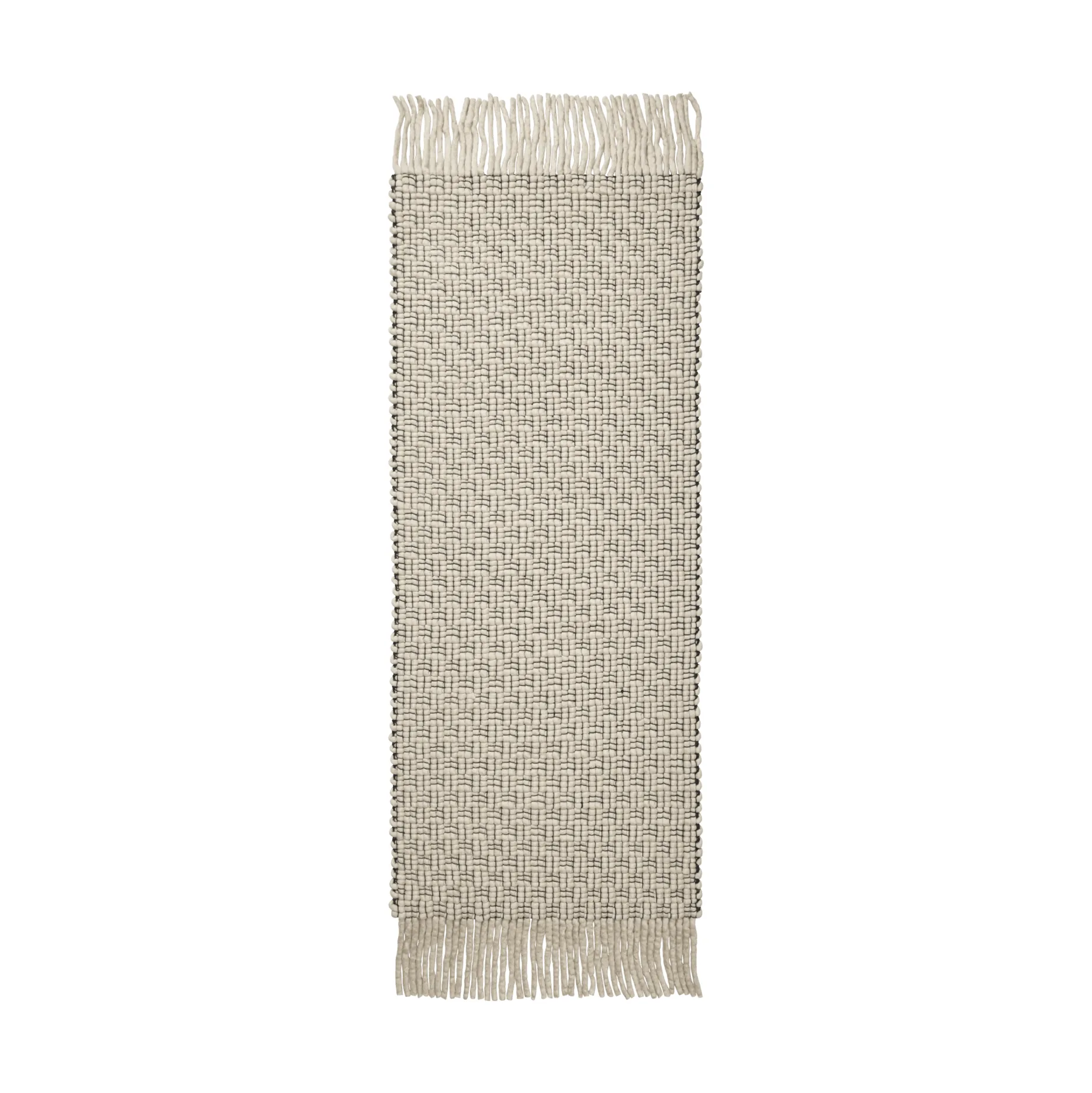 Udo teppe, Off-white-black, 80x200 cm Ferm Living